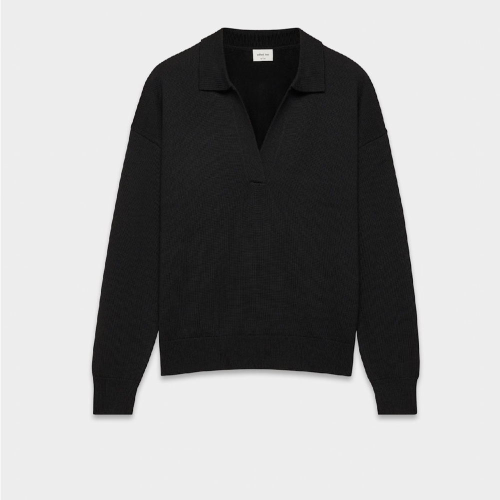 Wilfred Clara Merino Wool Polo Sweater Size L